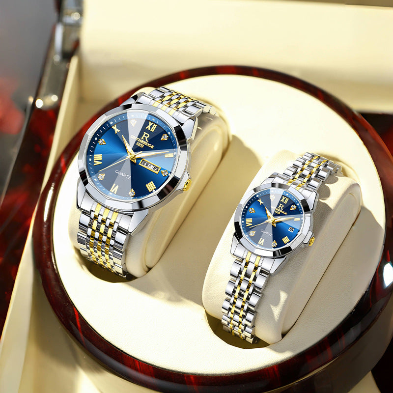Ruizhiyuan Fashionable and High-Value Couple Watches: