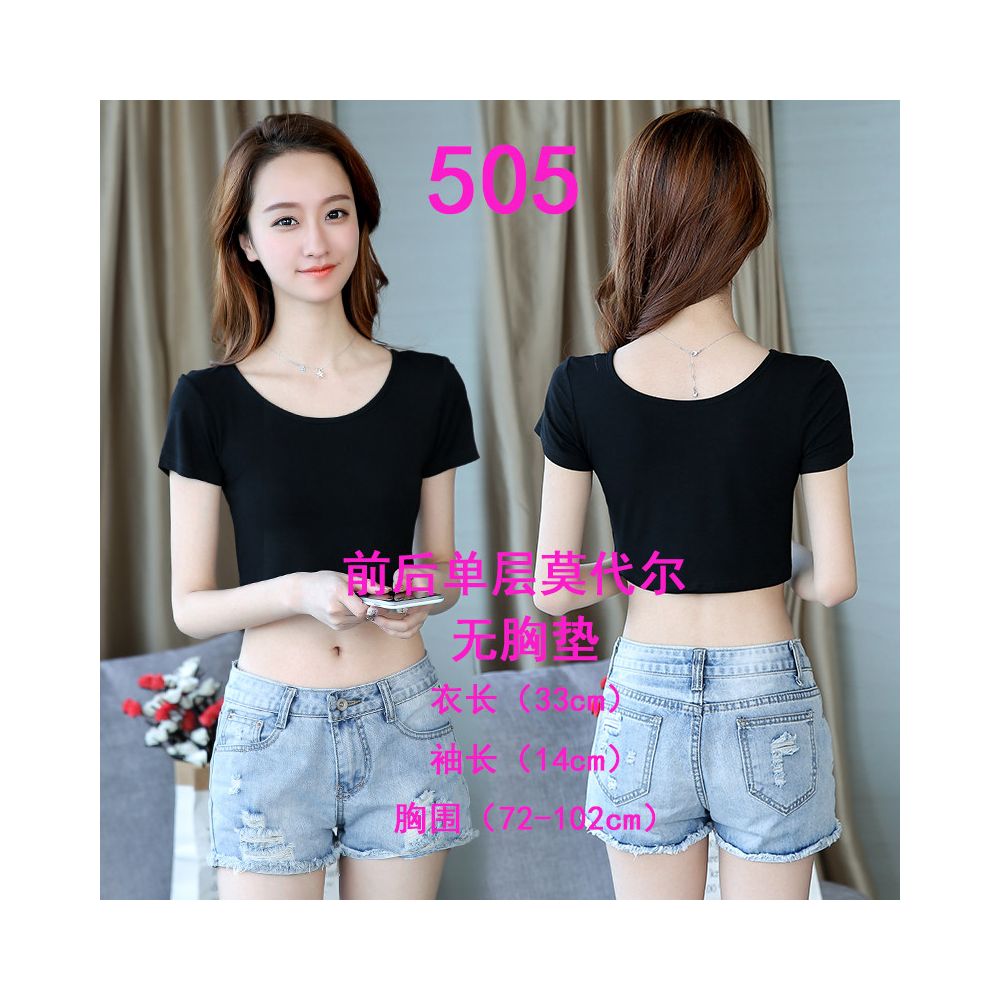2025 Summer Lace Bottom Shirt Women s Short Sleeve Half length Inner Pair Modal T shirt strapless Top Versatile