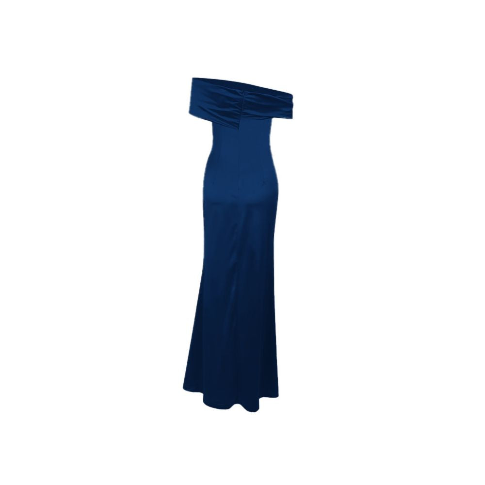 One shoulder bridal toast dress light luxury dress women s high end temperament socialite banquet host fish tail long skirt image 5