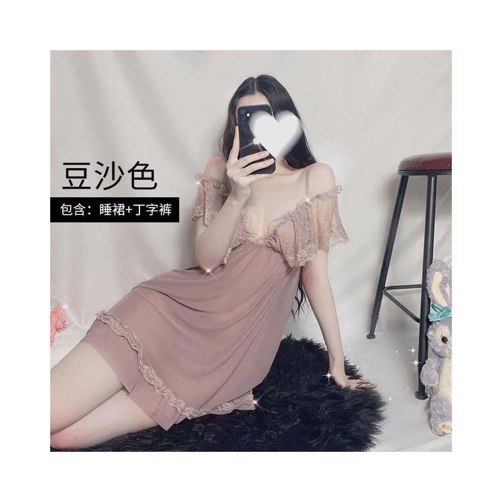 Clearance sale of top brand women s pajamas with labels removed available in department stores and boutiques for spring autumn and summer princess style fairy nightgowns