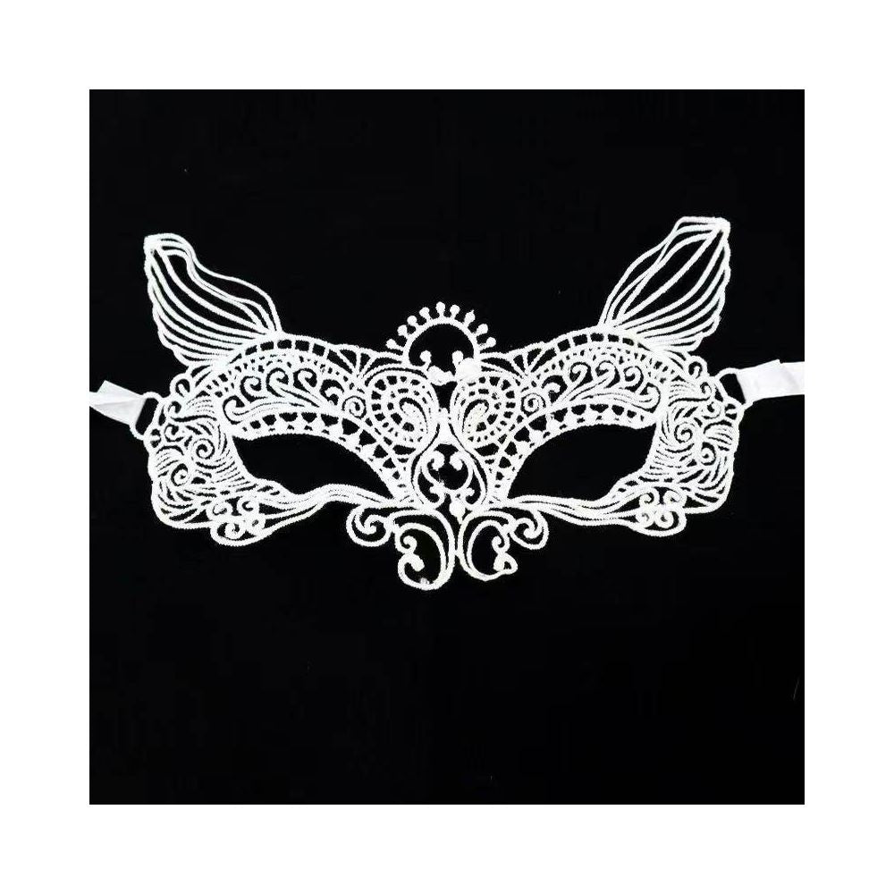 Black lace sexy cat ear headband restrained eye mask face covering mesh couple headpiece hair accessory women s accessory