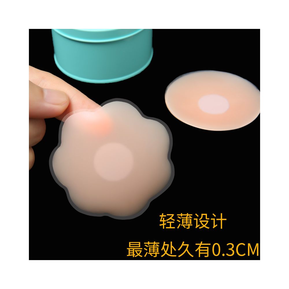 Breast stickers anti protrusion nipple stickers chest stickers women s anti light exposure wedding dress summer thin invisible ultra thin small chest large chest special image 3