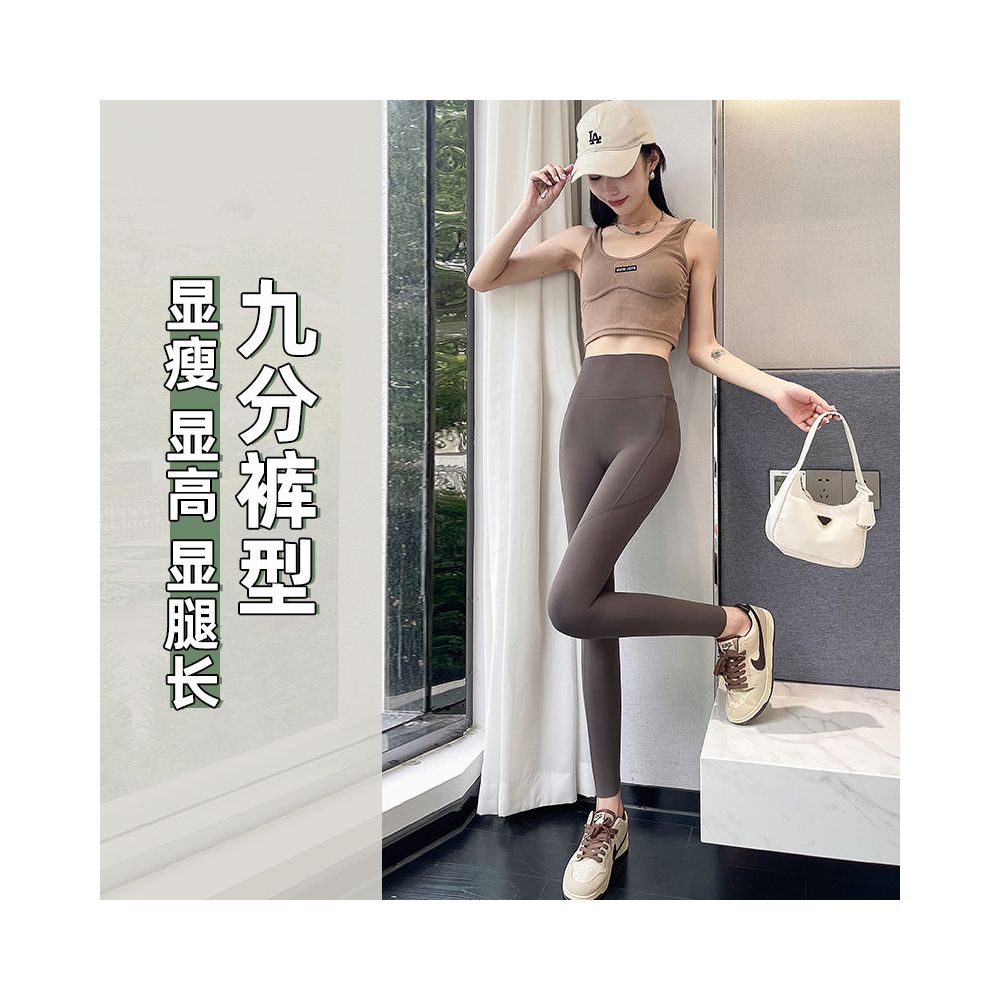 Shark pants 2025 new summer thin women s outerwear pocket mesh abdominal tightening and hip lifting yoga new comparison cycling inner pants image 5