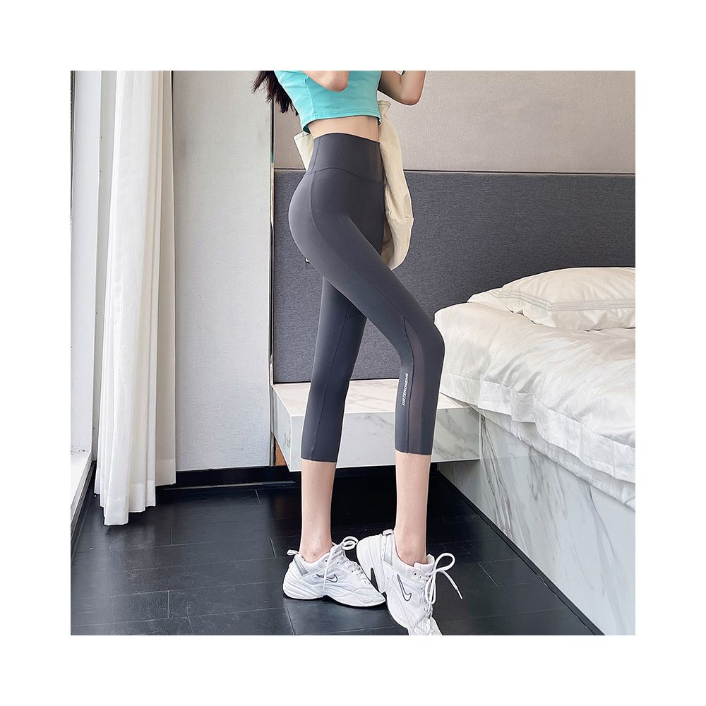 Shark pants 2025 new summer thin women s outerwear pocket mesh abdominal tightening and hip lifting yoga new comparison cycling inner pants