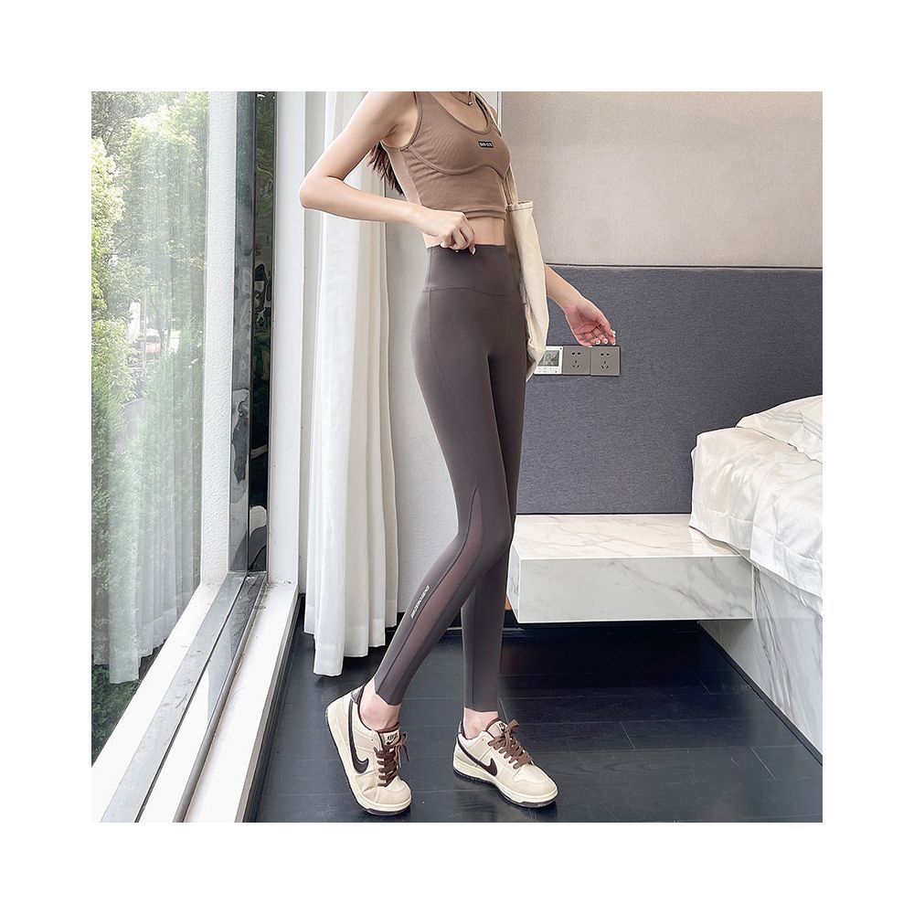 Shark pants 2025 new summer thin women s outerwear pocket mesh abdominal tightening and hip lifting yoga new comparison cycling inner pants