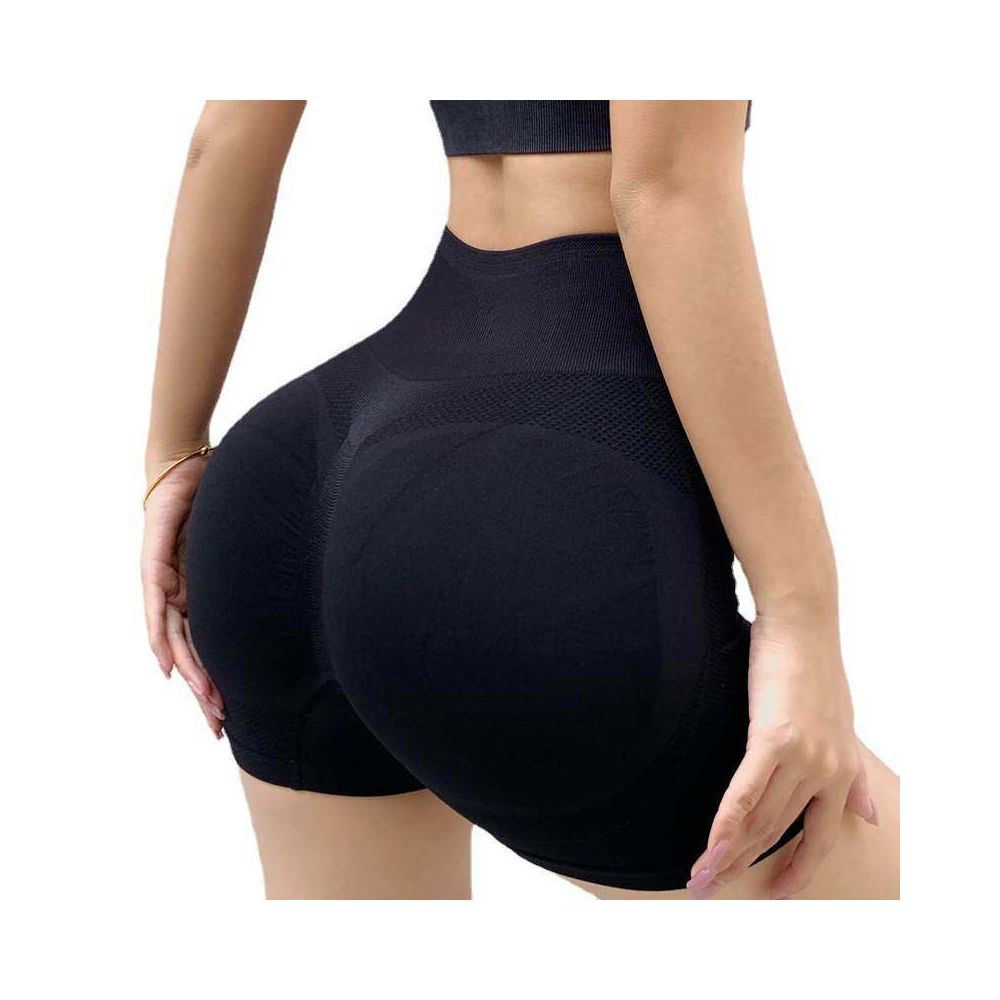 High waisted tight yoga fitness suit women s peach hip shorts sports gathering vest quick drying 2 piece set for external wear