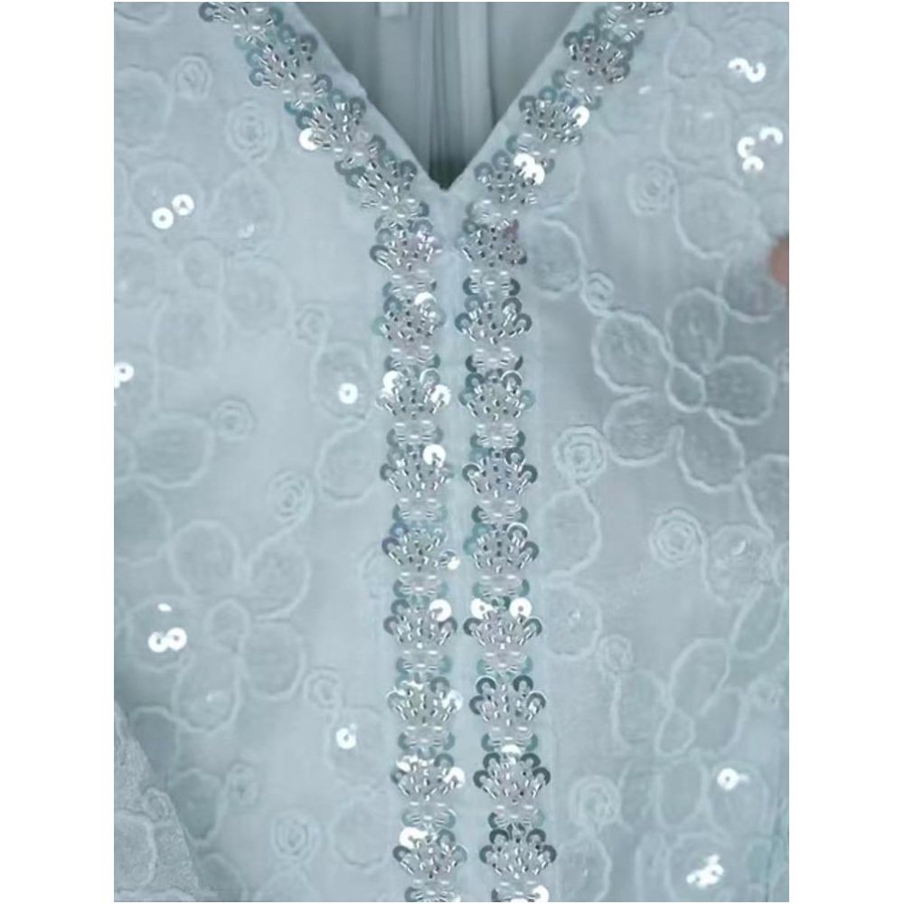Women s Chanel inspired summer dress 2026 understated luxury heavy sequin embellishment elegant niche style fitted waist formal dress short skirt image 3