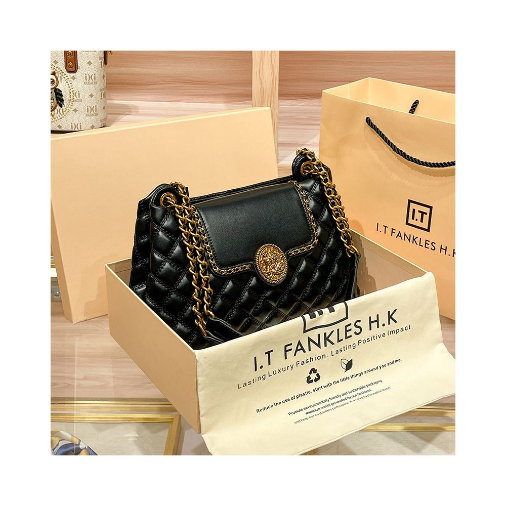 Valentine s Day gift Genuine leather chain bag for women high end style large capacity tote bag underarm shoulder bag 2025 new style