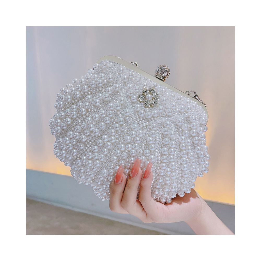 2025 New Elegant Pearl Clutch Bag for Women Evening Gowns Banquet Bags Cheongsam Bags Rhinestone Handbags Crossbody Bags