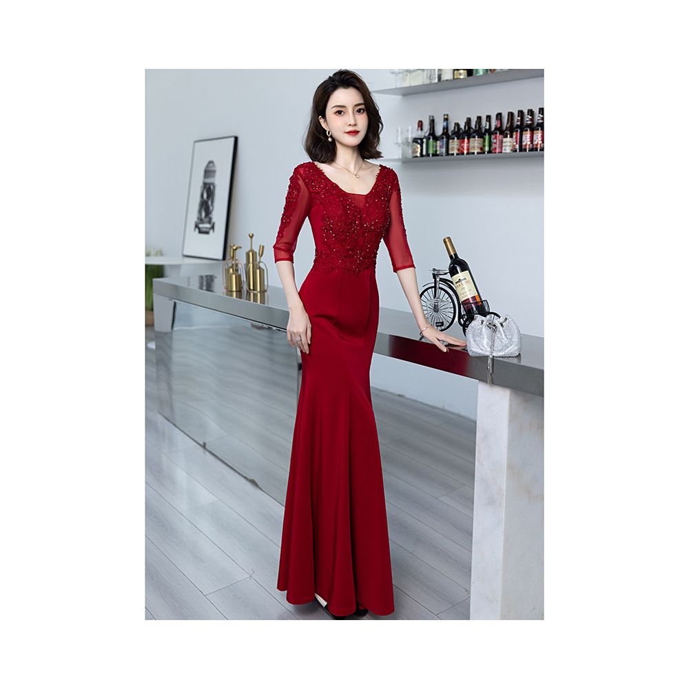 2026 New Style Mermaid Evening Gown for Mothers in Law High End Luxury Wedding Dress for Mothers in Law Youthful and Sophisticated