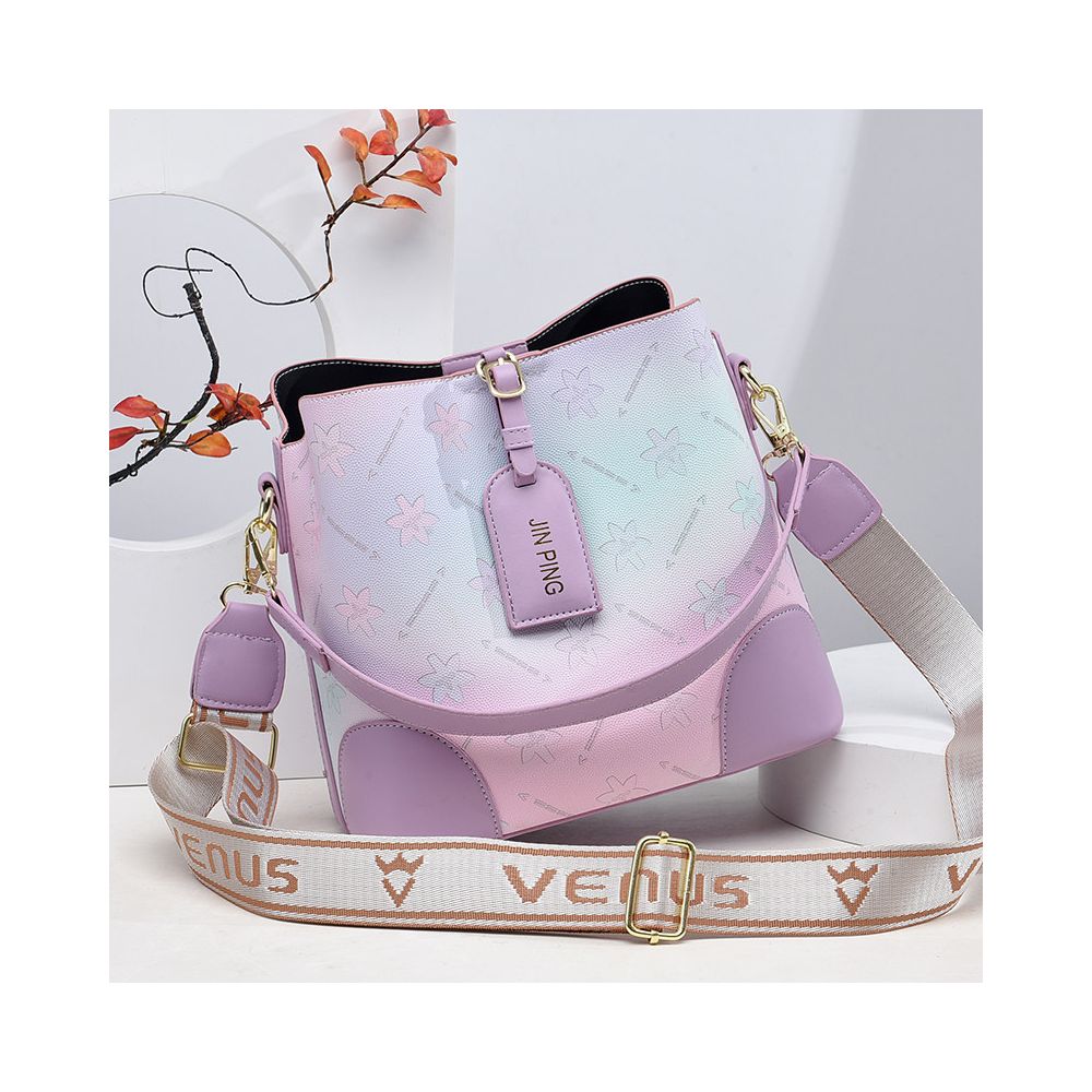 Women s Bucket Bag 2025 New Style Large Capacity Commuter Crossbody Bag Fashionable Lightweight High End Handbag Shoulder Bag