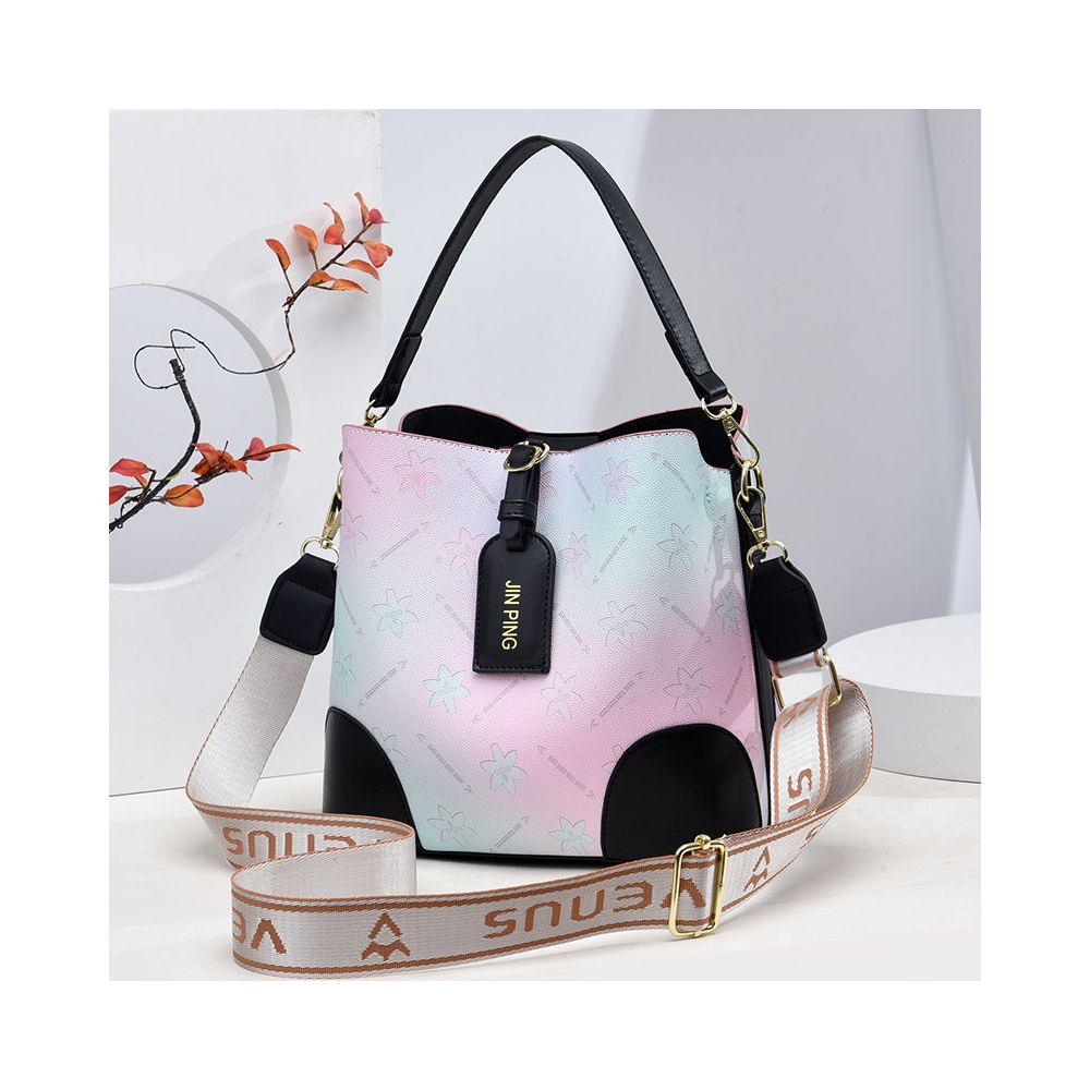 Women s Bucket Bag 2025 New Style Large Capacity Commuter Crossbody Bag Fashionable Lightweight High End Handbag Shoulder Bag
