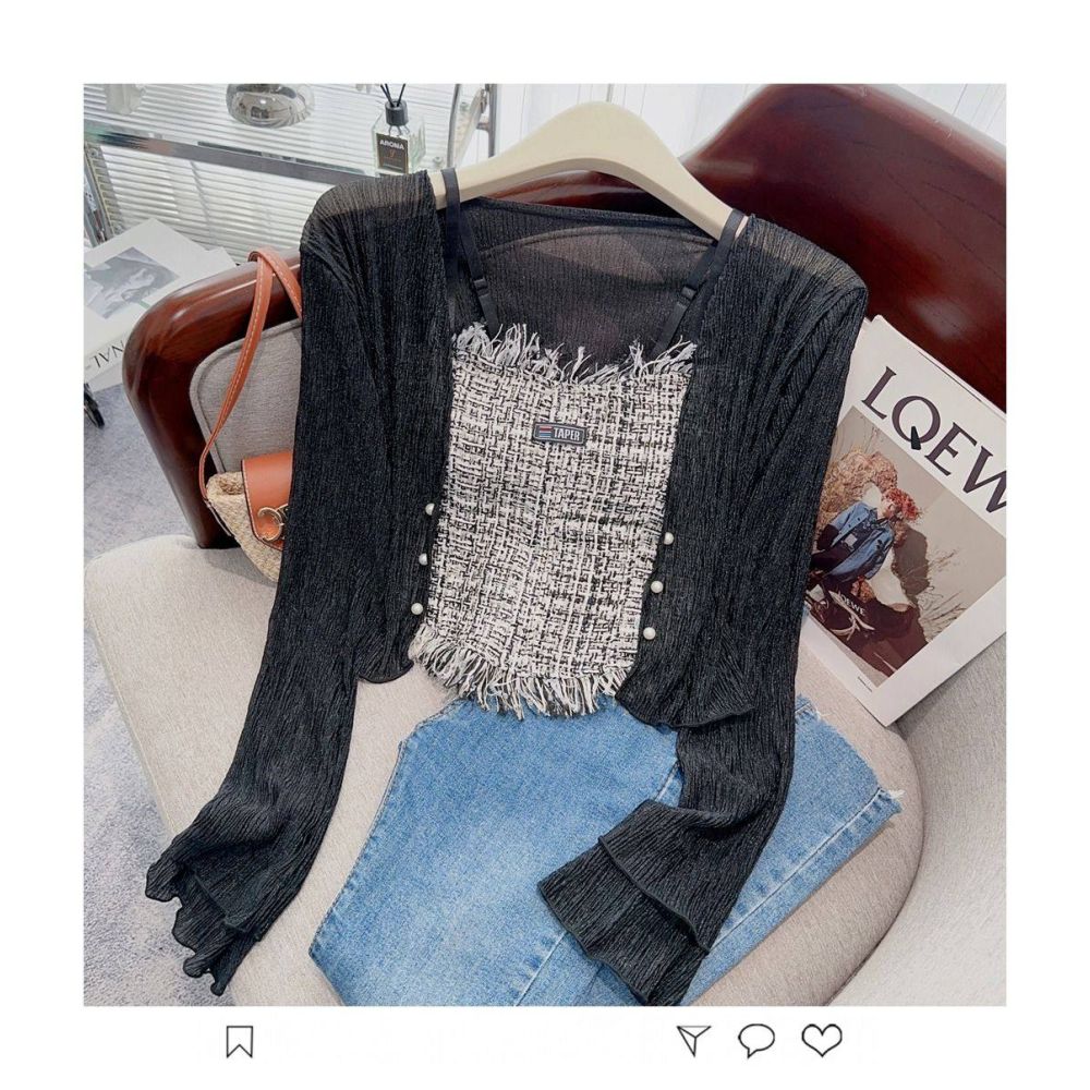Chiffon Ice Silk Sunscreen Cardigan for Women New Summer Style Breathable Thin Versatile Stylish and Youthful image 3