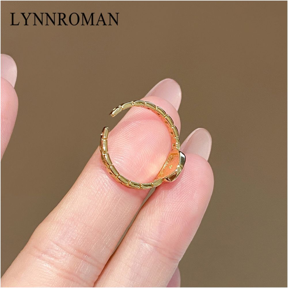 LYNNROMAN niche high end women s ring minimalist and luxurious design adjustable index finger ring image 5