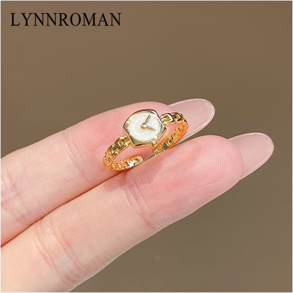 LYNNROMAN niche high end women s ring minimalist and luxurious design adjustable index finger ring image 0