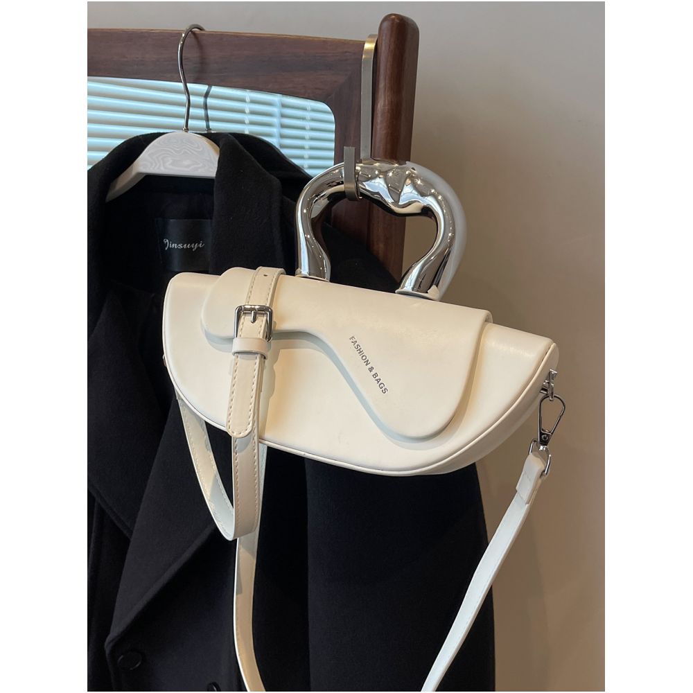 High quality French style niche design women s handbag new 2025 style trendy and versatile crossbody bag unique handbag image 3