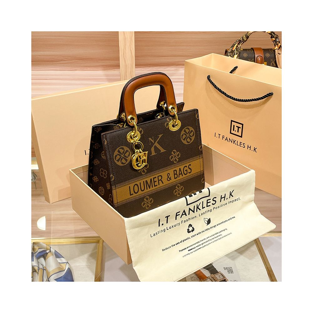 Hong Kong brand genuine leather women s handbag 2025 new winter casual versatile shoulder bag Lady Dior bag versatile crossbody bag tote bag image 0