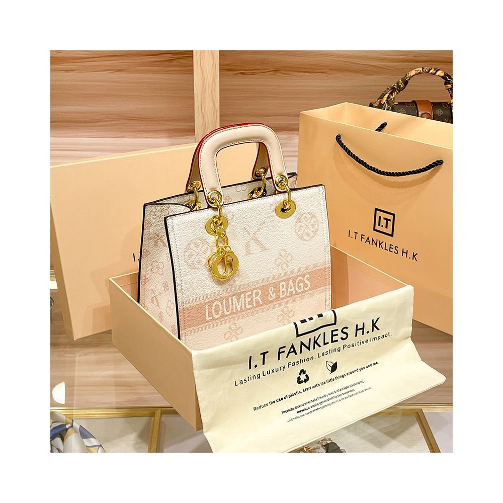 Hong Kong brand genuine leather women s handbag 2025 new winter casual versatile shoulder bag Lady Dior bag versatile crossbody bag tote bag