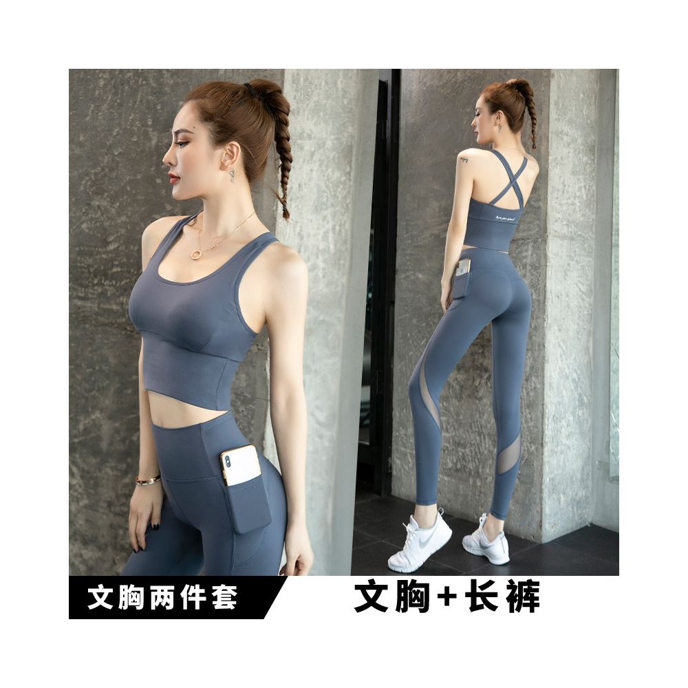 Yoga pants for women high waist quick drying lifted buttocks slim fit peach buttocks running pocket fitness pants sports pants for women