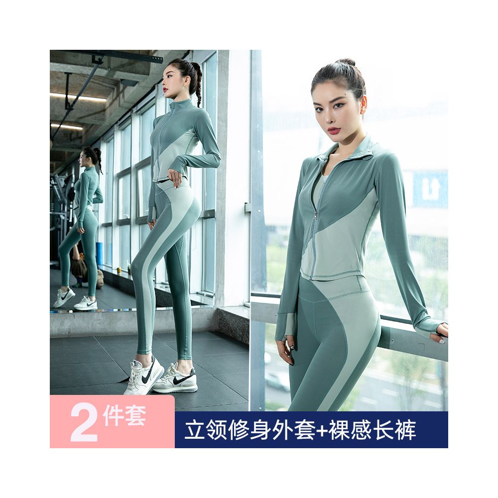 Yoga suit set for women 2025 new style internet celebrity fashionable high end short sleeved fitness suit professional morning running sportswear