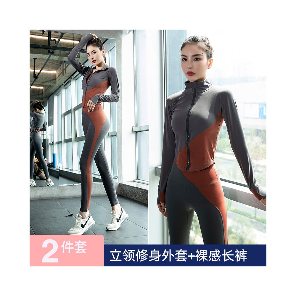 Yoga suit set for women 2025 new style internet celebrity fashionable high end short sleeved fitness suit professional morning running sportswear