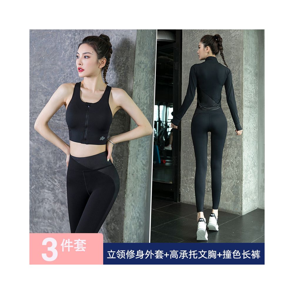 Yoga suit set for women 2025 new style internet celebrity fashionable high end short sleeved fitness suit professional morning running sportswear