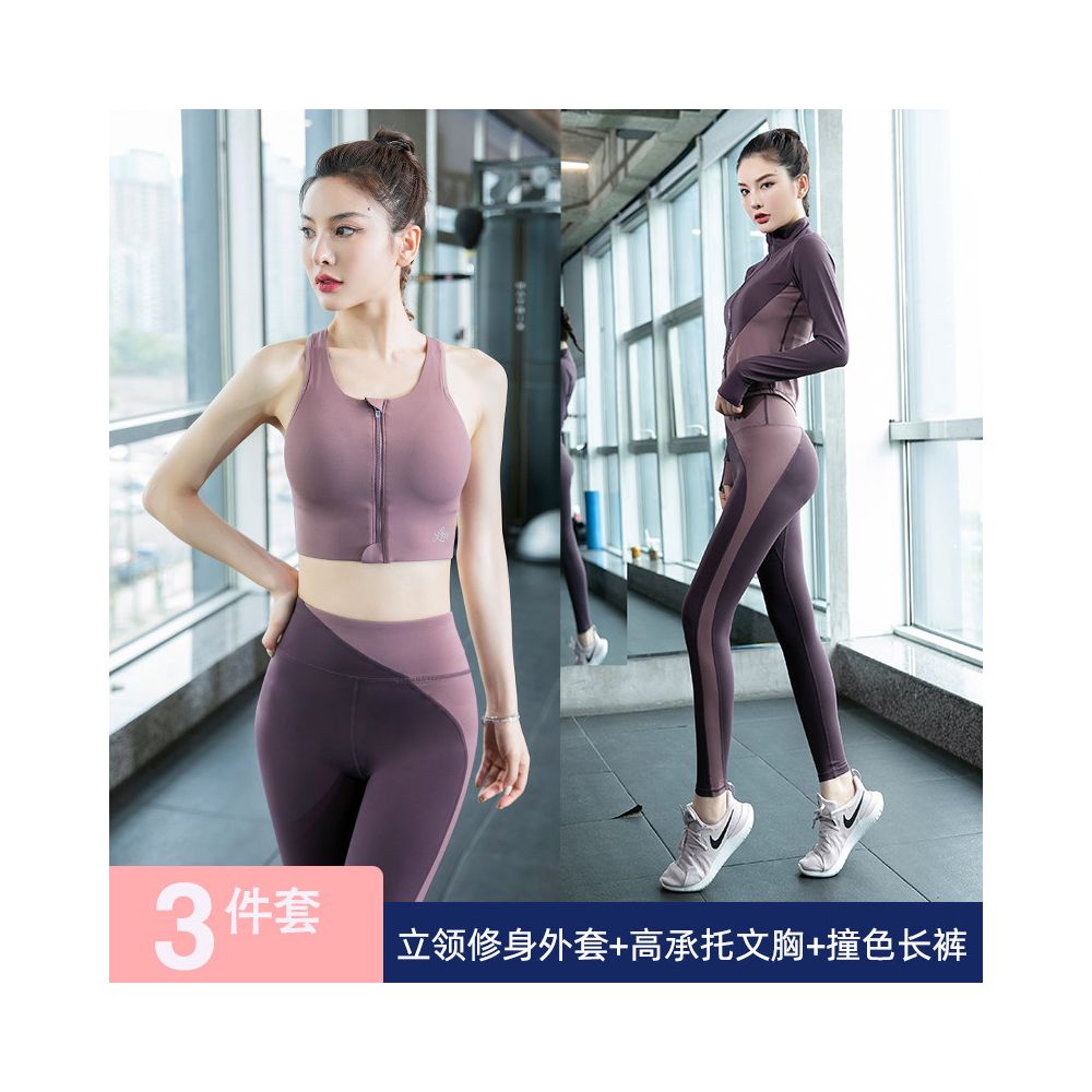Yoga suit set for women 2025 new style internet celebrity fashionable high end short sleeved fitness suit professional morning running sportswear