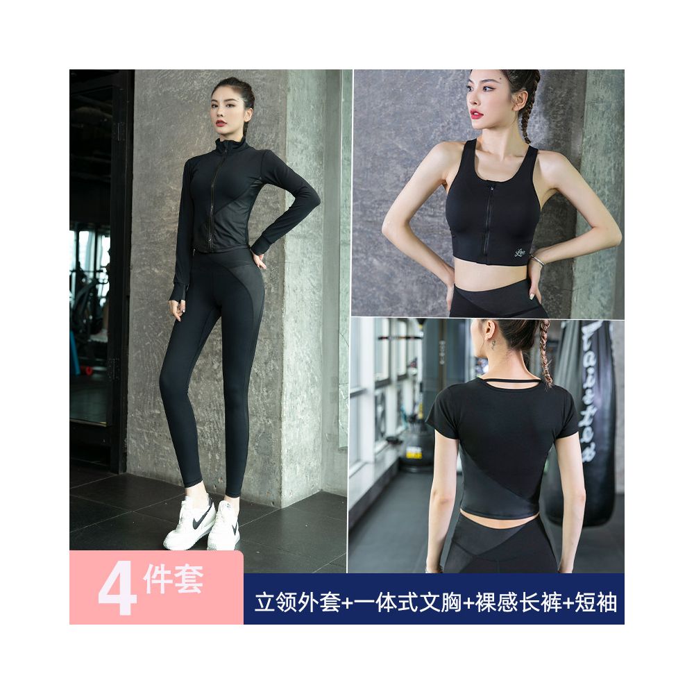Yoga suit set for women 2025 new style internet celebrity fashionable high end short sleeved fitness suit professional morning running sportswear