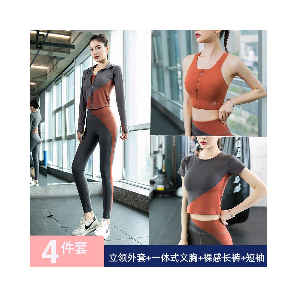 Yoga suit set for women 2025 new style internet celebrity fashionable high end short sleeved fitness suit professional morning running sportswear