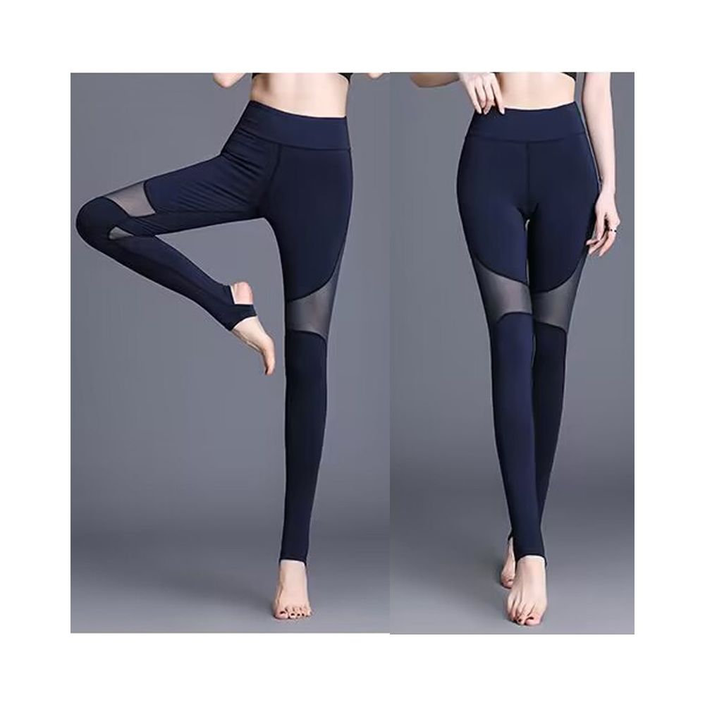 Yoga pants for fitness high waist abdominal compression breathable quick drying slimming running mesh tight pants women s outdoor wear