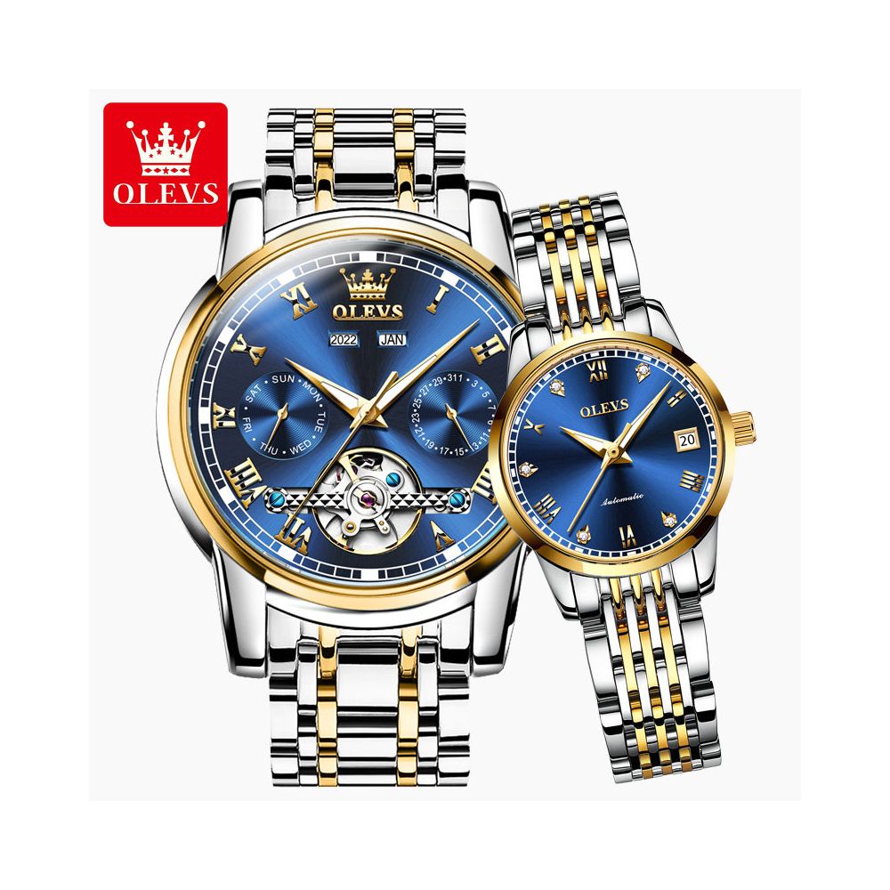 Swiss official brand couple watch pair mechanical watch 1314 male girlfriend watch Valentine s Day luxury gift