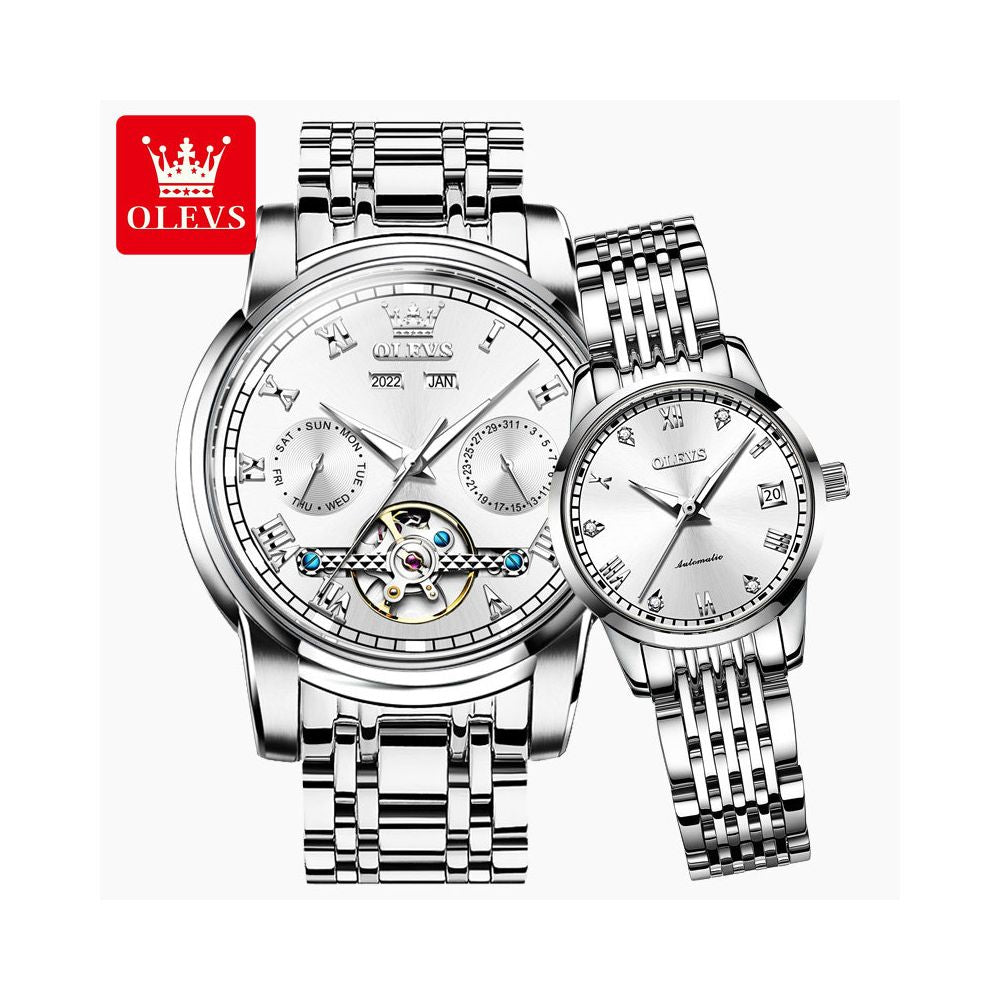 Swiss official brand couple watch pair mechanical watch 1314 male girlfriend watch Valentine s Day luxury gift