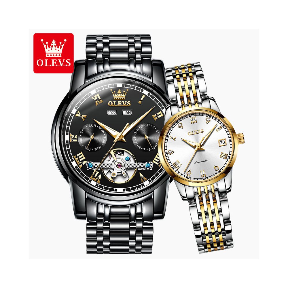 Swiss official brand couple watch pair mechanical watch 1314 male girlfriend watch Valentine s Day luxury gift