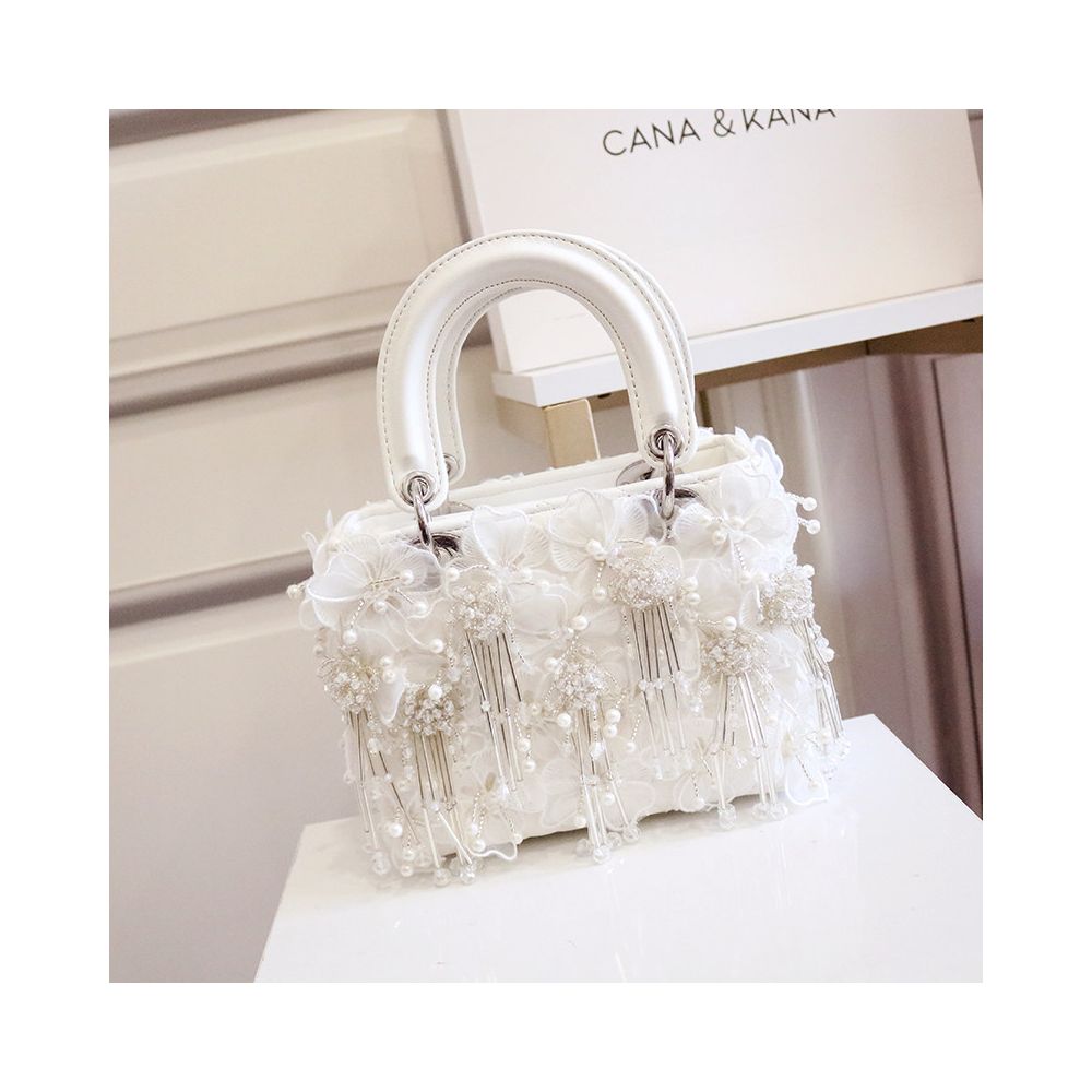 Yangqi Fairy Tassel Flower Bag 2025 Winter New Style One Shoulder Crossbody Versatile Yangqi White Women s Bag Daifei Bag