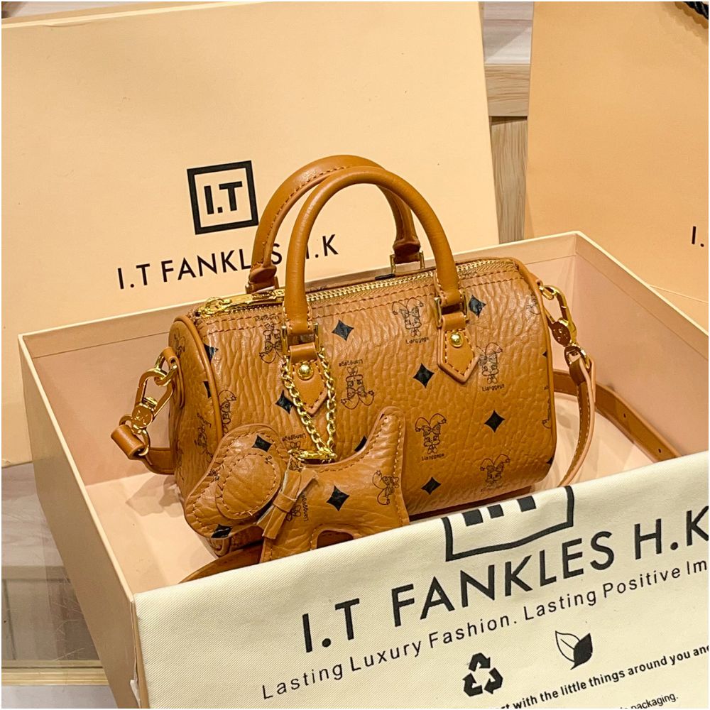 Valentine s Day gift genuine leather women s bag Boston pillow bag crossbody bag vintage cowhide shoulder bag women s 2025 new model