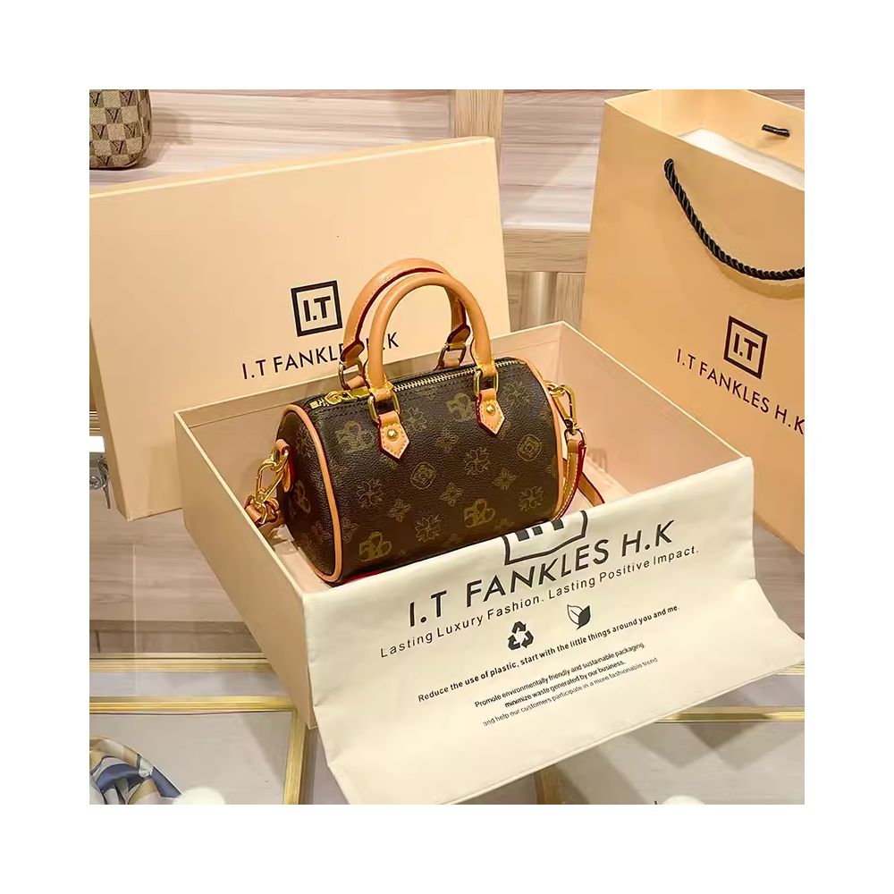 Valentine s Day gift genuine leather women s bag Boston pillow bag crossbody bag vintage cowhide shoulder bag women s 2025 new model