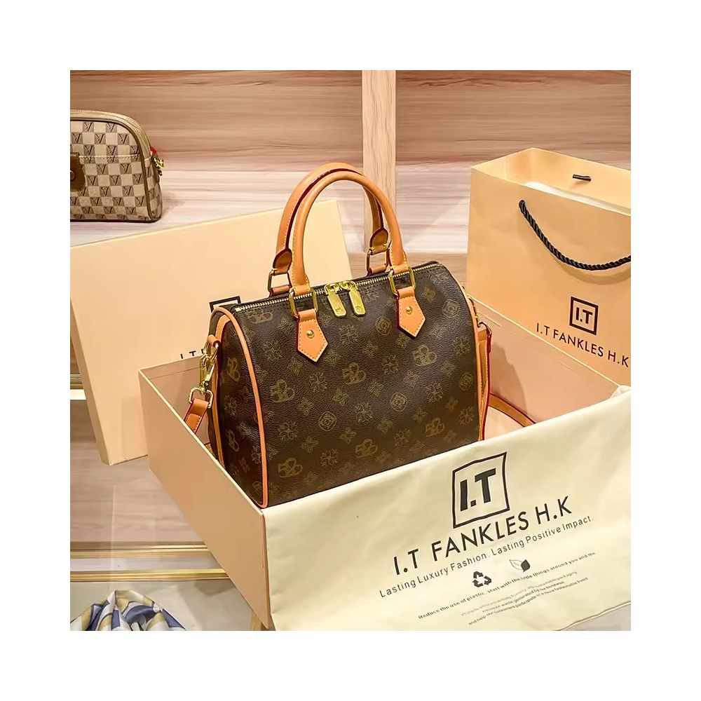 Valentine s Day gift genuine leather women s bag Boston pillow bag crossbody bag vintage cowhide shoulder bag women s 2025 new model