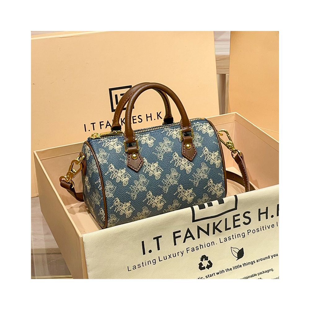 Valentine s Day gift genuine leather women s bag Boston pillow bag crossbody bag vintage cowhide shoulder bag women s 2025 new model