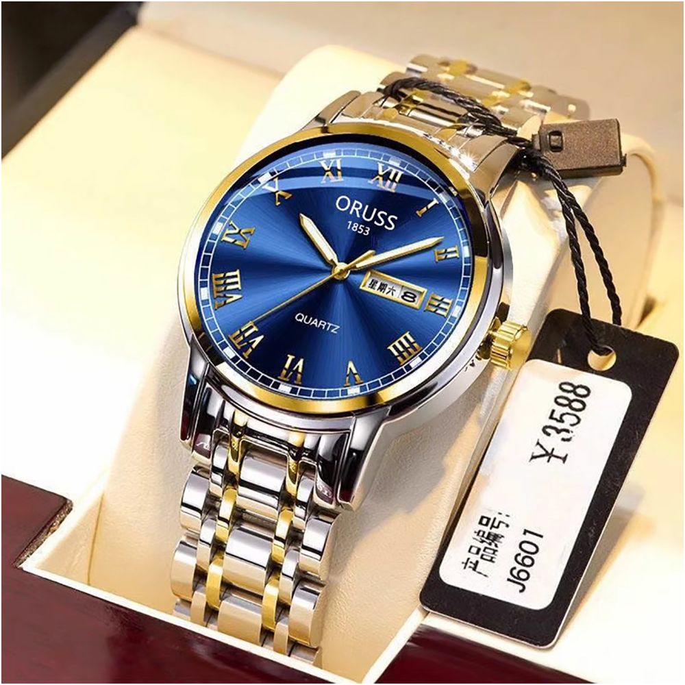 Authentic fully automatic watch night light waterproof ultra thin non mechanical watch men s ultra thin watch image 0