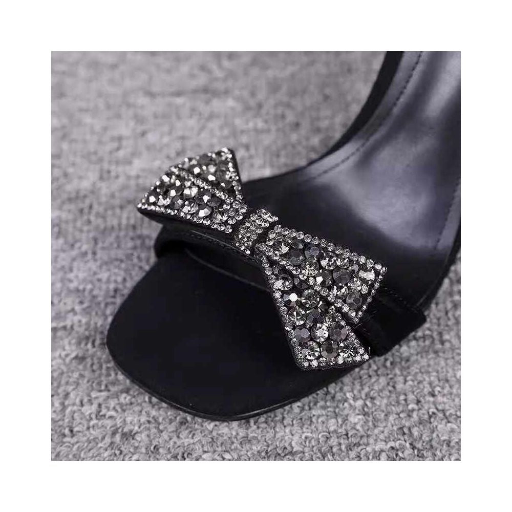 One word strap internet famous sandals for women 2025 new summer versatile fashion fairy style French fish mouth high heels image 2