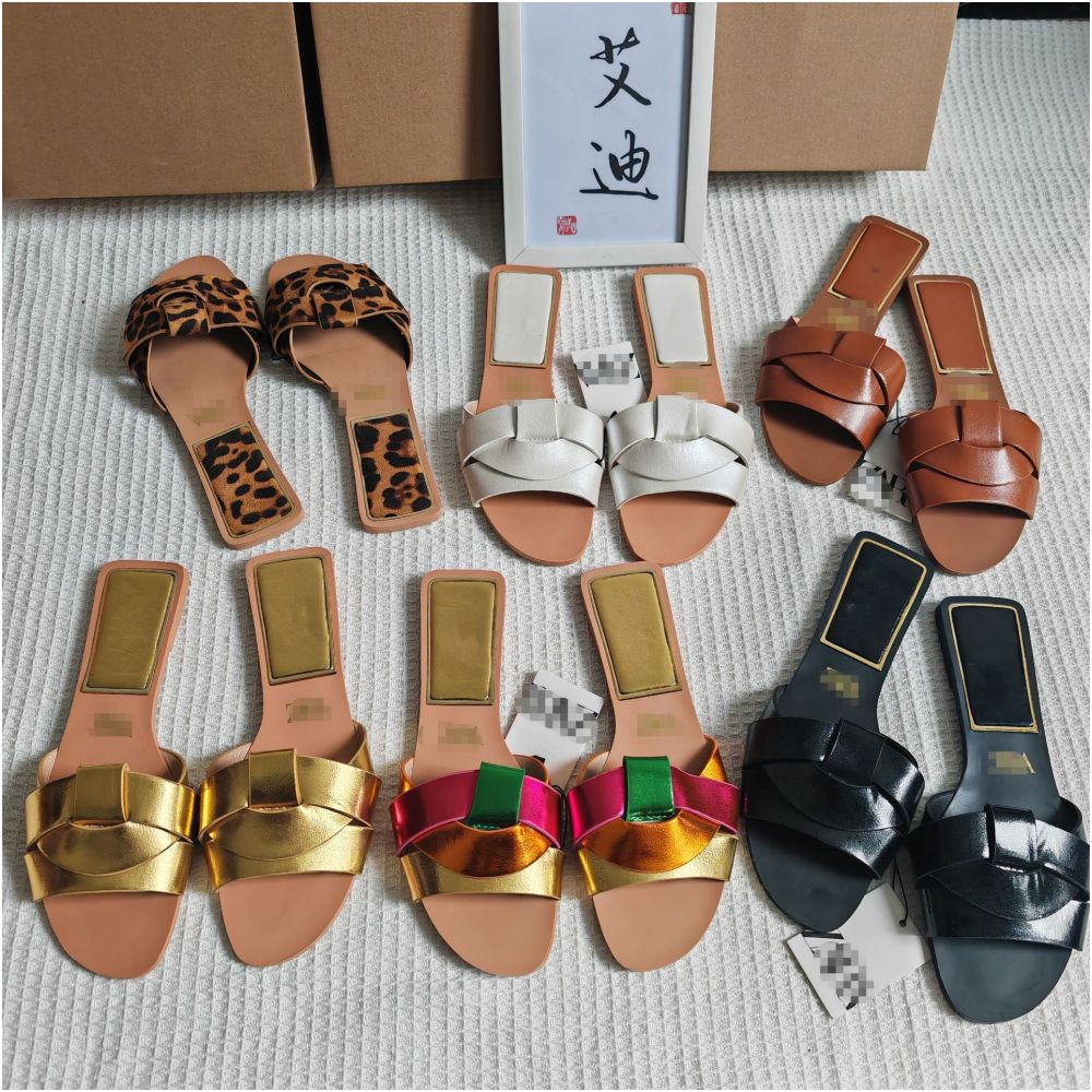 International Station Foreign Trade European and American New Style ZAR Original Single piece Women s Flat Slippers for Casual Wear image 0
