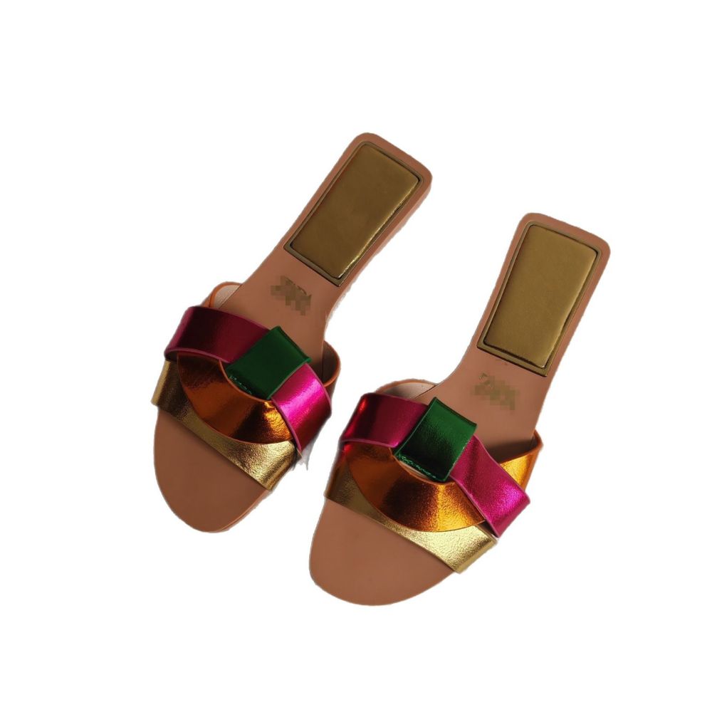 International Station Foreign Trade European and American New Style ZAR Original Single piece Women s Flat Slippers for Casual Wear image 4