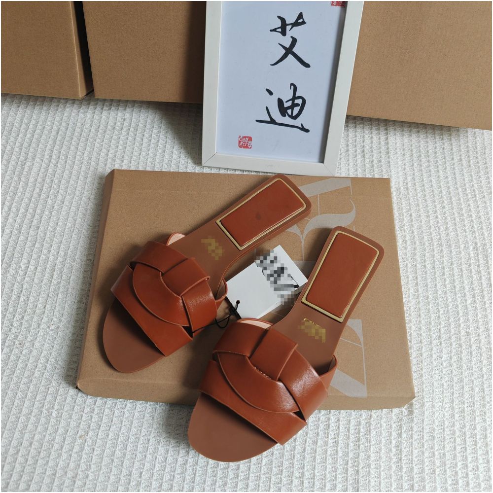 International Station Foreign Trade European and American New Style ZAR Original Single piece Women s Flat Slippers for Casual Wear