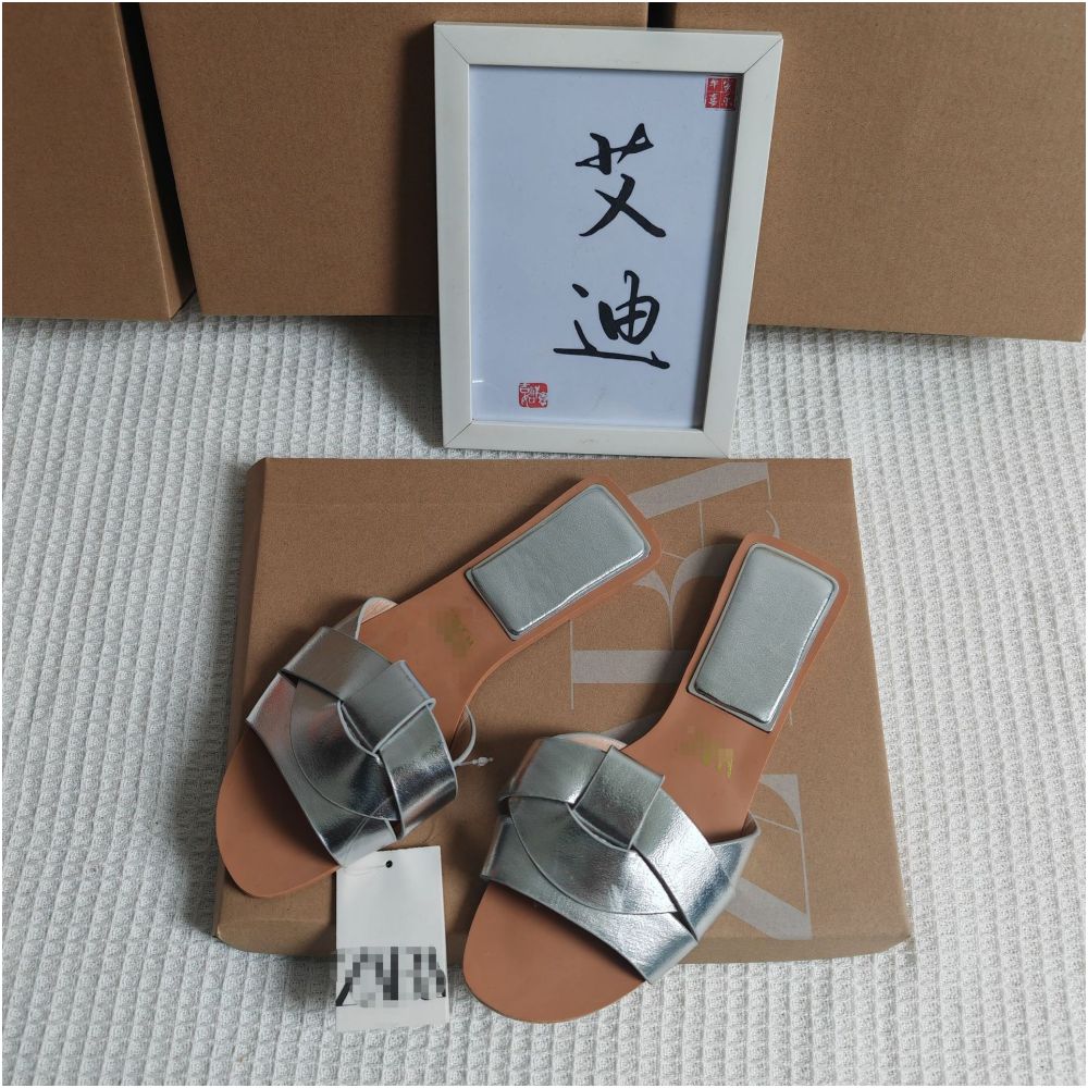 International Station Foreign Trade European and American New Style ZAR Original Single piece Women s Flat Slippers for Casual Wear