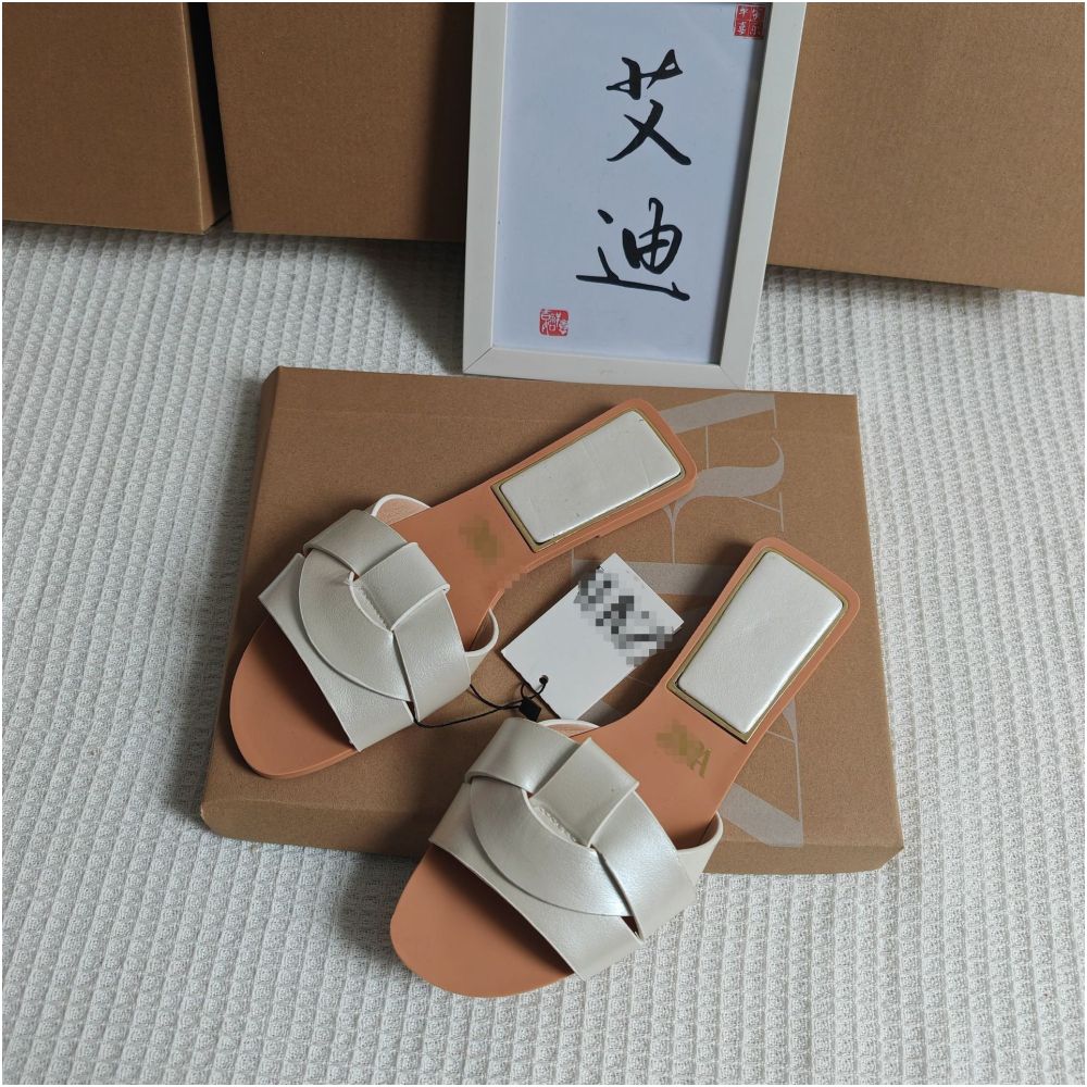 International Station Foreign Trade European and American New Style ZAR Original Single piece Women s Flat Slippers for Casual Wear