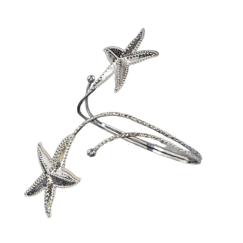 European and American style cross border jewelry minimalist starfish arm bracelet with a butterfly shaped open design women s bracelet image 4