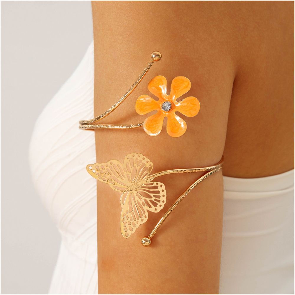 European and American style cross border jewelry minimalist starfish arm bracelet with a butterfly shaped open design women s bracelet