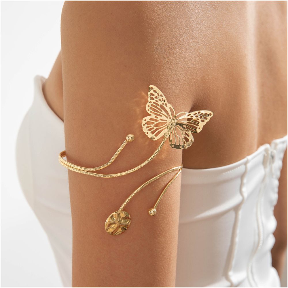 European and American style cross border jewelry minimalist starfish arm bracelet with a butterfly shaped open design women s bracelet