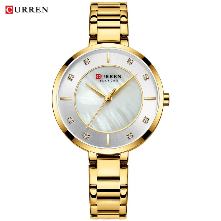 Curren Woman Watches Rose Gold Top Brand Luxury Watch Women Quartz Waterproof Women's Wristwatch Ladies Girls Watches Clock