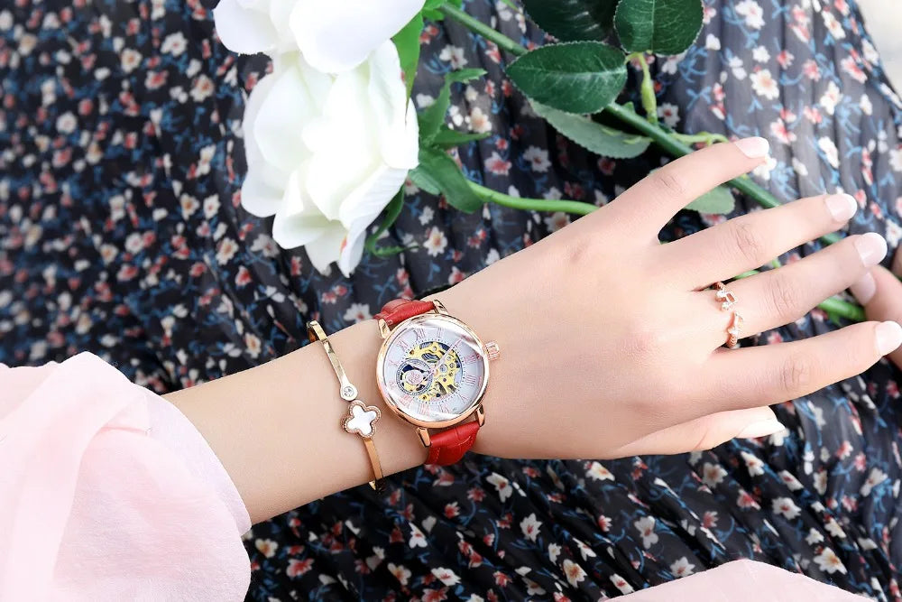 2025 New Designer Mechanical Watches Women Luxury Top Brand Ceramic Stainless Steel Diamond Music Ladies Automatic Wristwatches